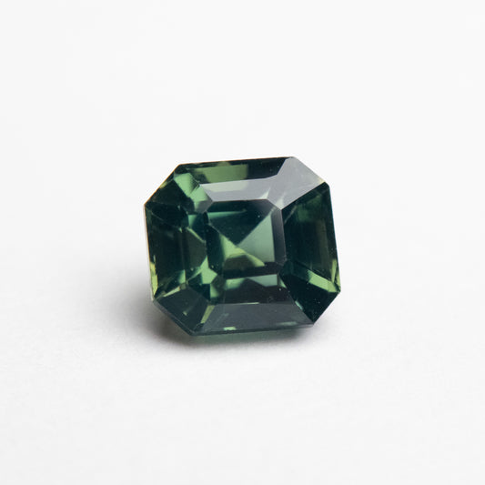 1.93ct 6.50x5.92x4.98mm Green Cut Corner Rectangle Step Cut Sapphire EGEM-28