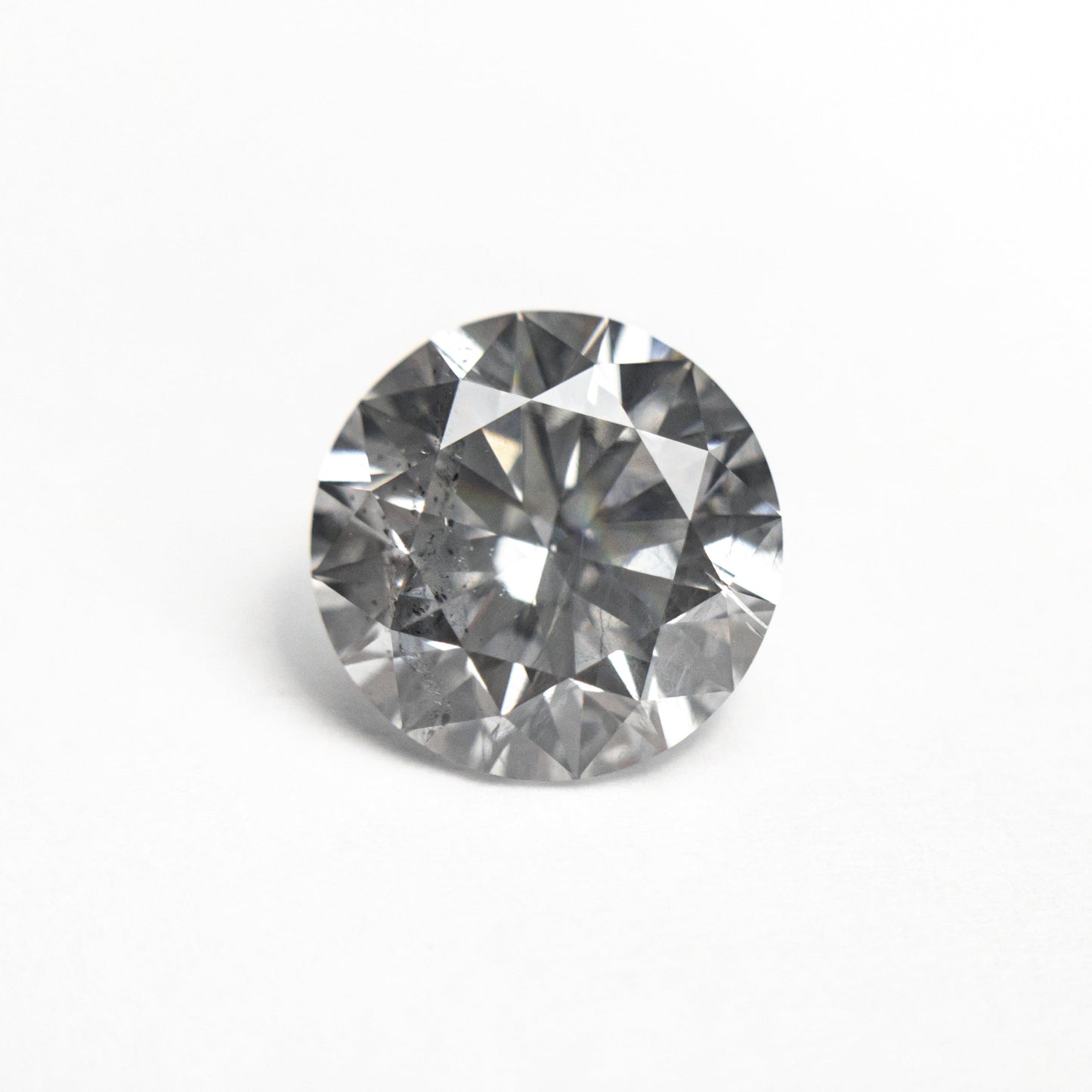 2.10ct 8.18x8.15x5.06mm SI3 Fancy Grey Round Brilliant 19417-01