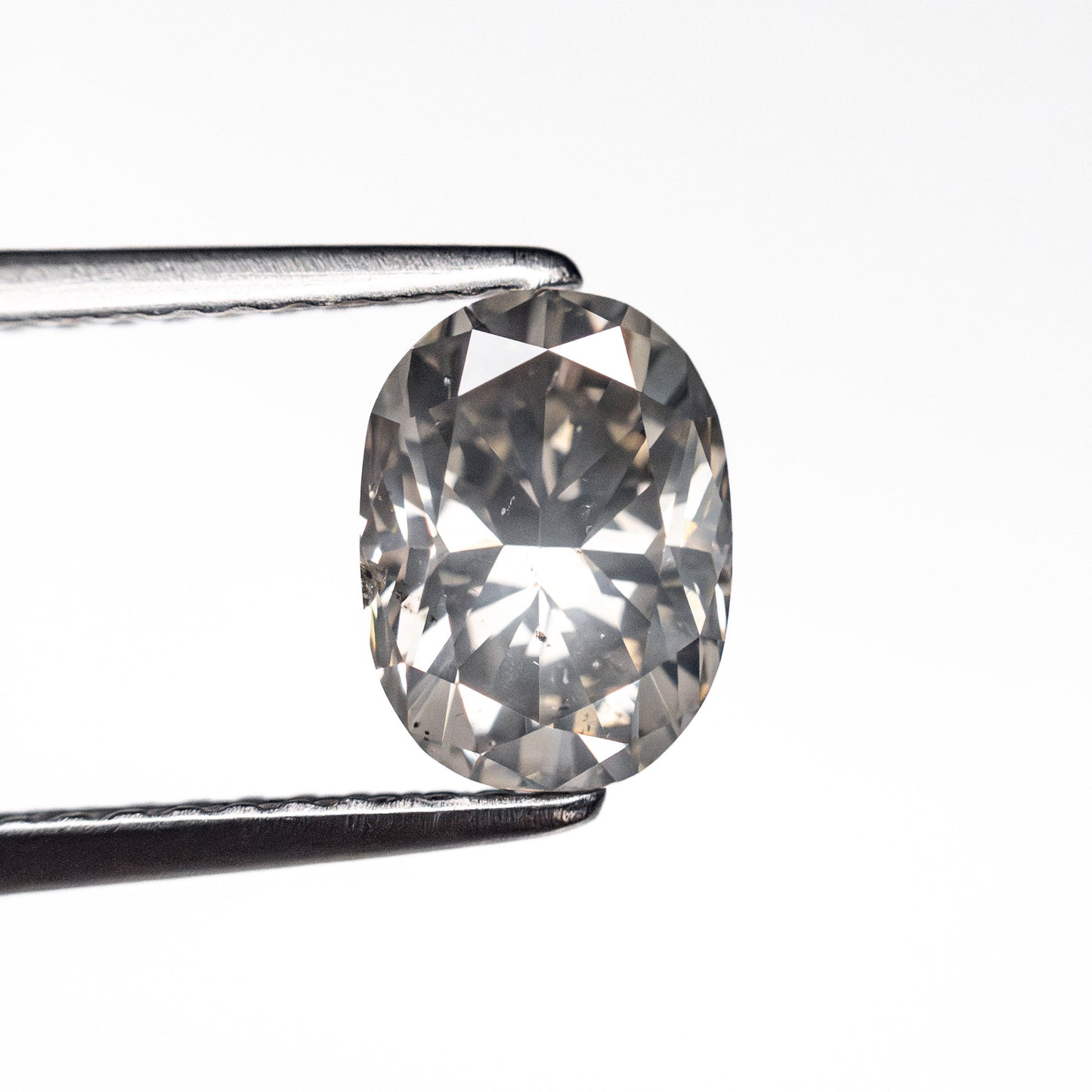 1.45ct 7.67x5.70x4.40mm SI2 Fancy Grey Oval Brilliant 19916-03
