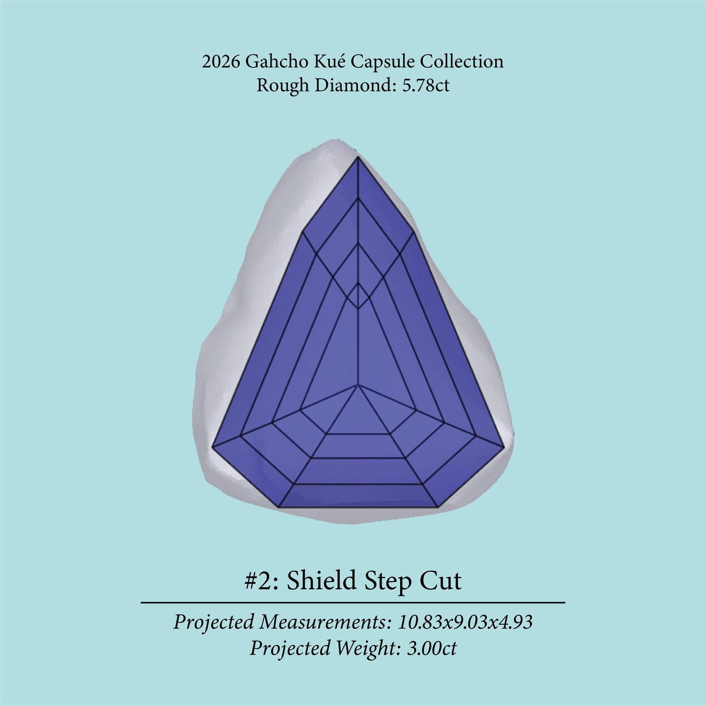 5.78ct VS2 C2 Pre-Cut Canadian Champagne Diamond 27941
