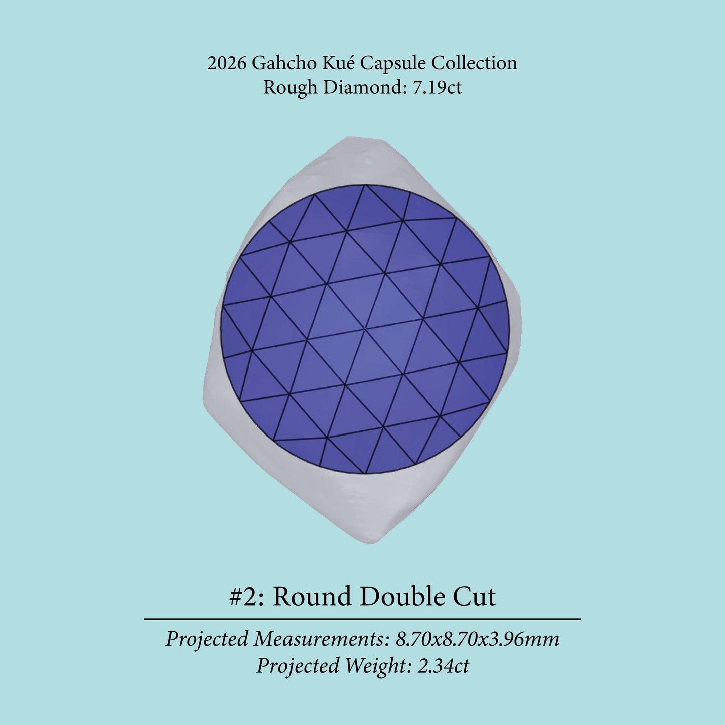 7.19ct VS1 C4 Pre-Cut Canadian Champagne Diamond 27945