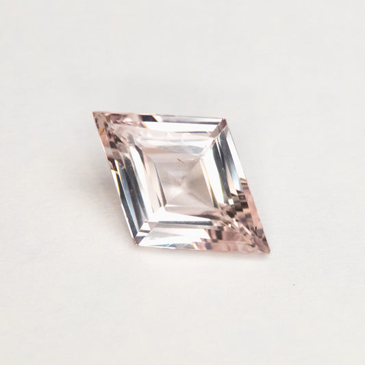 2.06ct 12.33x8.45x3.86mm Peach Step Cut Lozenge Sapphire EGEM-16