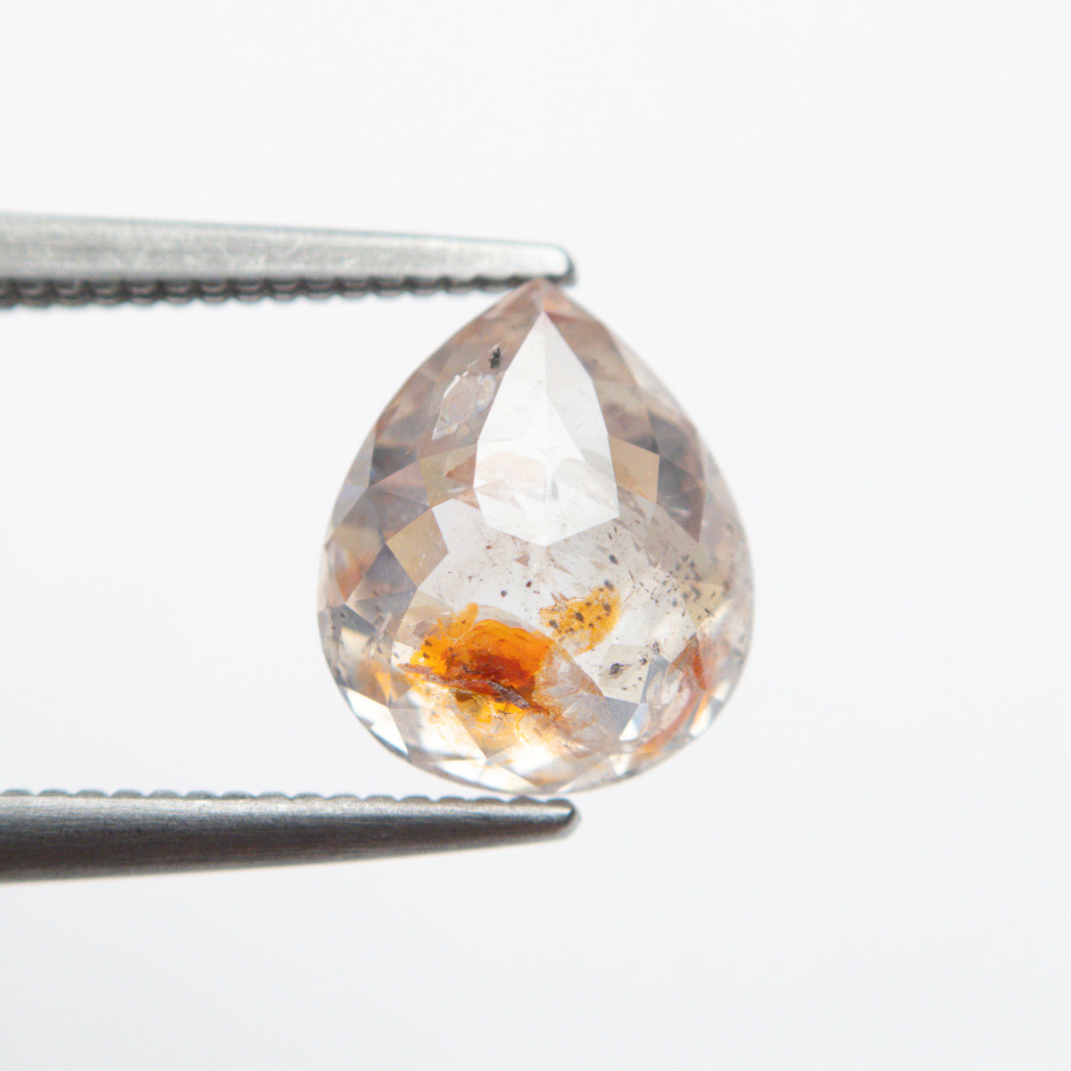 2.09ct 8.79x7.38.4.23mm Rustic Pear Double Cut Diamond EGEM-53