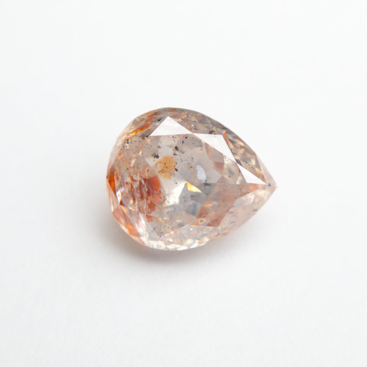2.09ct 8.79x7.38.4.23mm Rustic Pear Double Cut Diamond EGEM-53