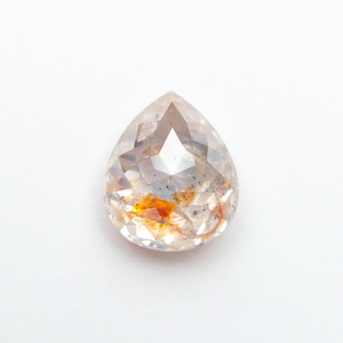 2.09ct 8.79x7.38.4.23mm Rustic Pear Double Cut Diamond EGEM-53