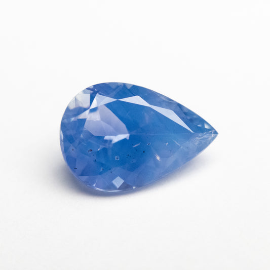 2.29ct 10.01x6.95x4.36mm Silky Blue Pear Brilliant Sapphire EGEM-27