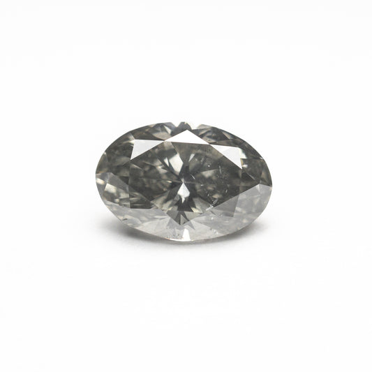1.01ct 7.77x5.22x3.56mm Fancy Grey Oval Brilliant 19546-01
