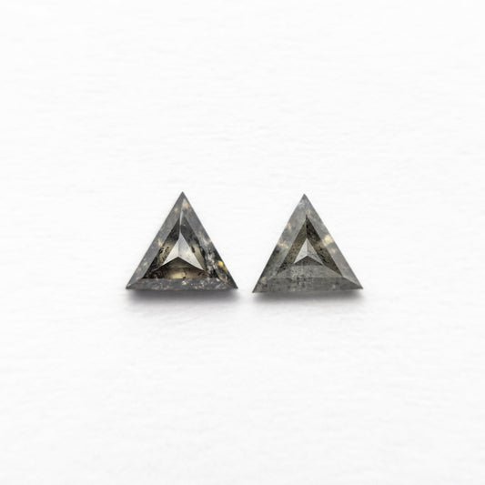 0.31cttw 2pc 4.10x3.61x1.83mm 4.05x3.551.75mm Triangle Rosecut Matching Pair 24466-01