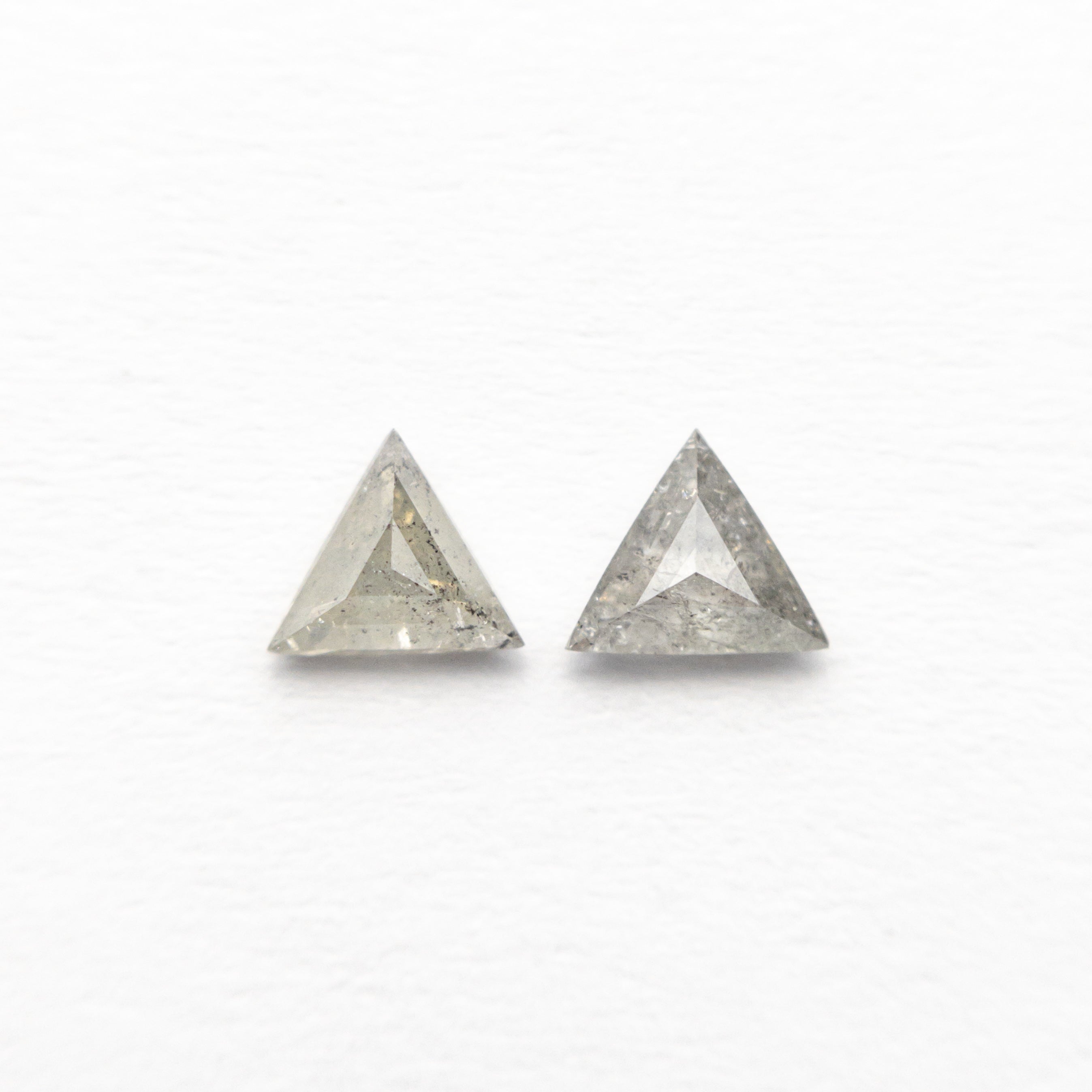 0.25cttw 2pc 3.93x3.46x1.84mm 4.05x3.48x1.48mm Triangle Rosecut Matching  Pair 24471-01