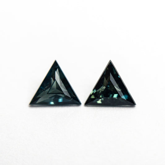 0.79cttw 2pc 5.04x5.69x2.50mm 5.02x5.71x2.87mm Triangle Step Cut Sapphire Matching Pair 25110-06