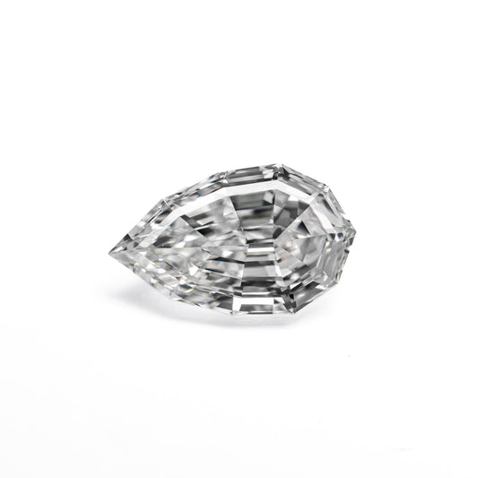 1.00ct 8.67x5.27x3.20mm SI1 E Geo Pear Step Cut 🇨🇦 26245-01
