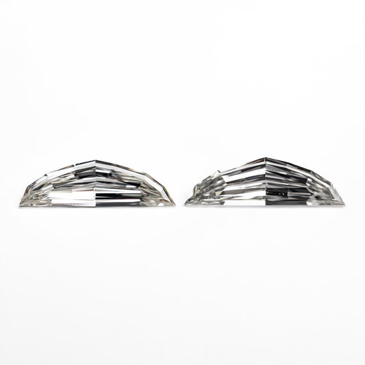 0.60cttw 2pc 9.66x2.85x1.41mm 9.80x2.91x1.55mm VS H Epaulette Step Cut Matching Pair 26751-01