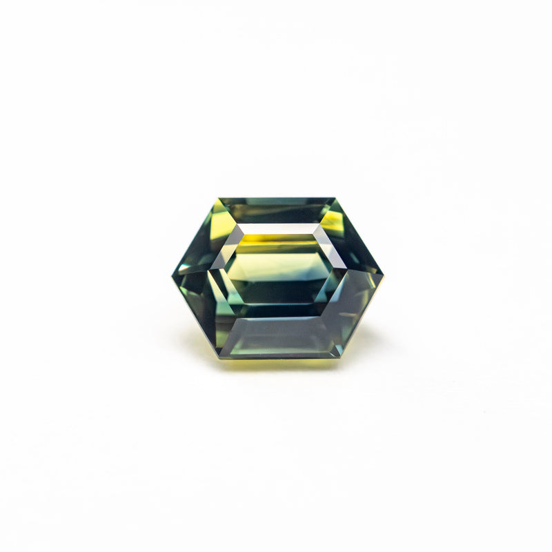 0.97ct 6.36x4.91x3.67mm Hexagon Step Cut Sapphire 27153-01