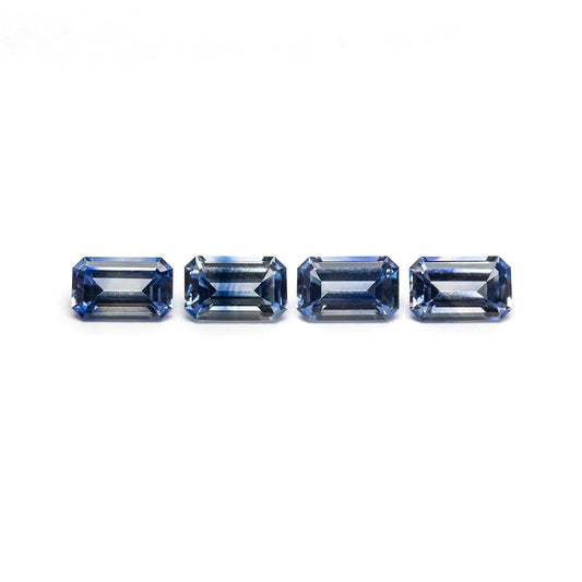1.84cttw 4pc 5.5x3.5mm Cut Corner Rectangle Step Cut Sapphires 27723-01