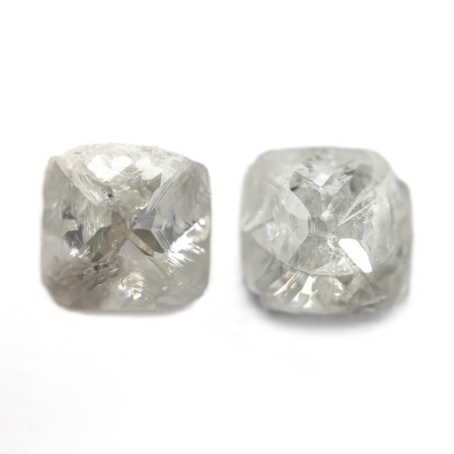 3.22cttw 2pc 6.67x6.61x4.21mm 7.10x7.30x4.48mm Polished Raw Diamond Matching Pair 🇨🇦 27959-01