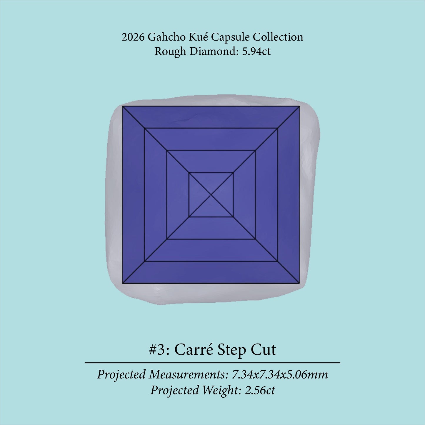 5.94ct VVS1 J Pre-Cut Canadian Champagne Diamond 27938