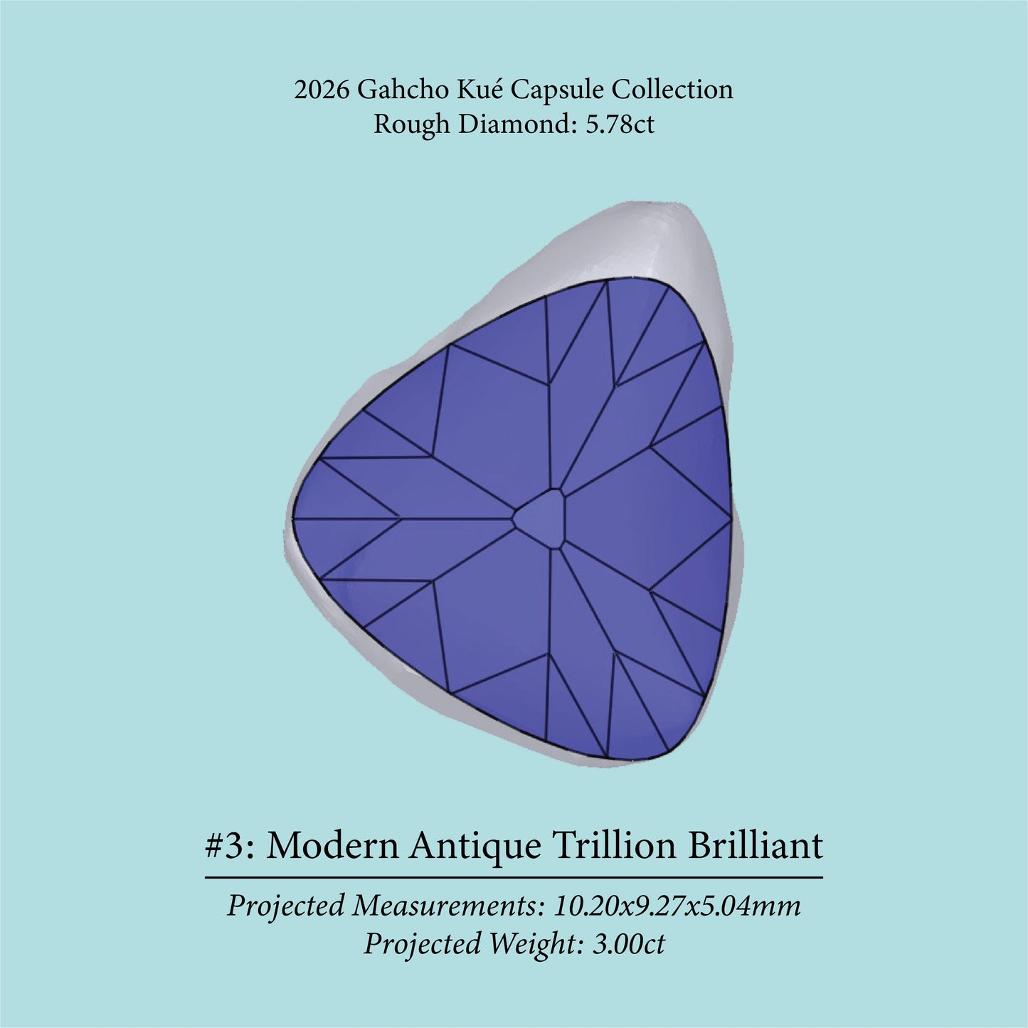 5.78ct VS2 C2 Pre-Cut Canadian Champagne Diamond 27941