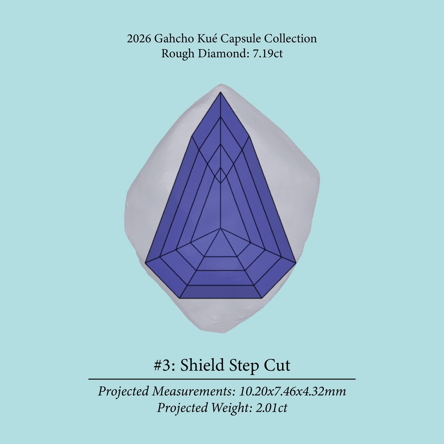 7.19ct VS1 C4 Pre-Cut Canadian Champagne Diamond 27945