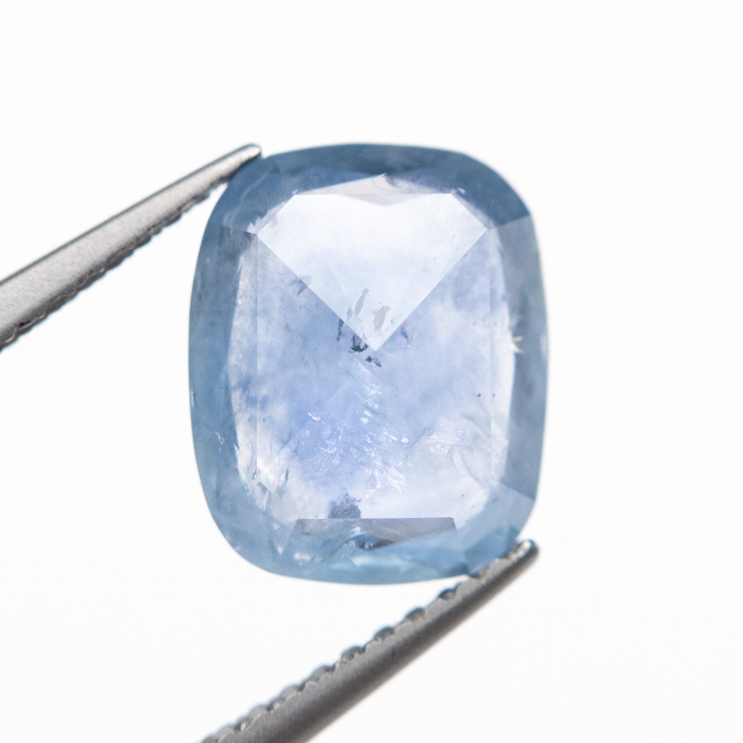 3.74ct 10.26x8.40x4.26mm Blue Double Cut Cushion Sapphire EGEM-48