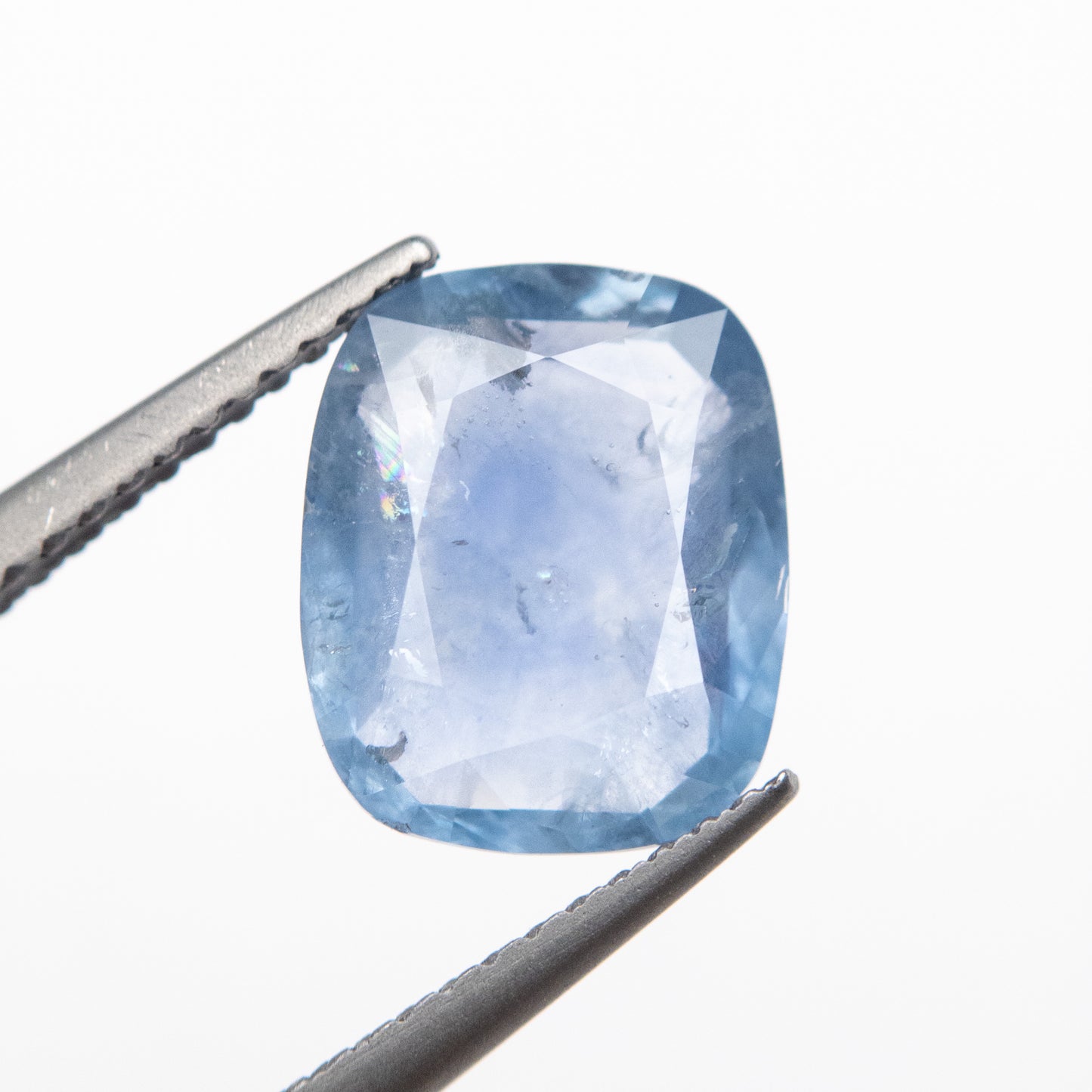 3.74ct 10.26x8.40x4.26mm Blue Double Cut Cushion Sapphire EGEM-48