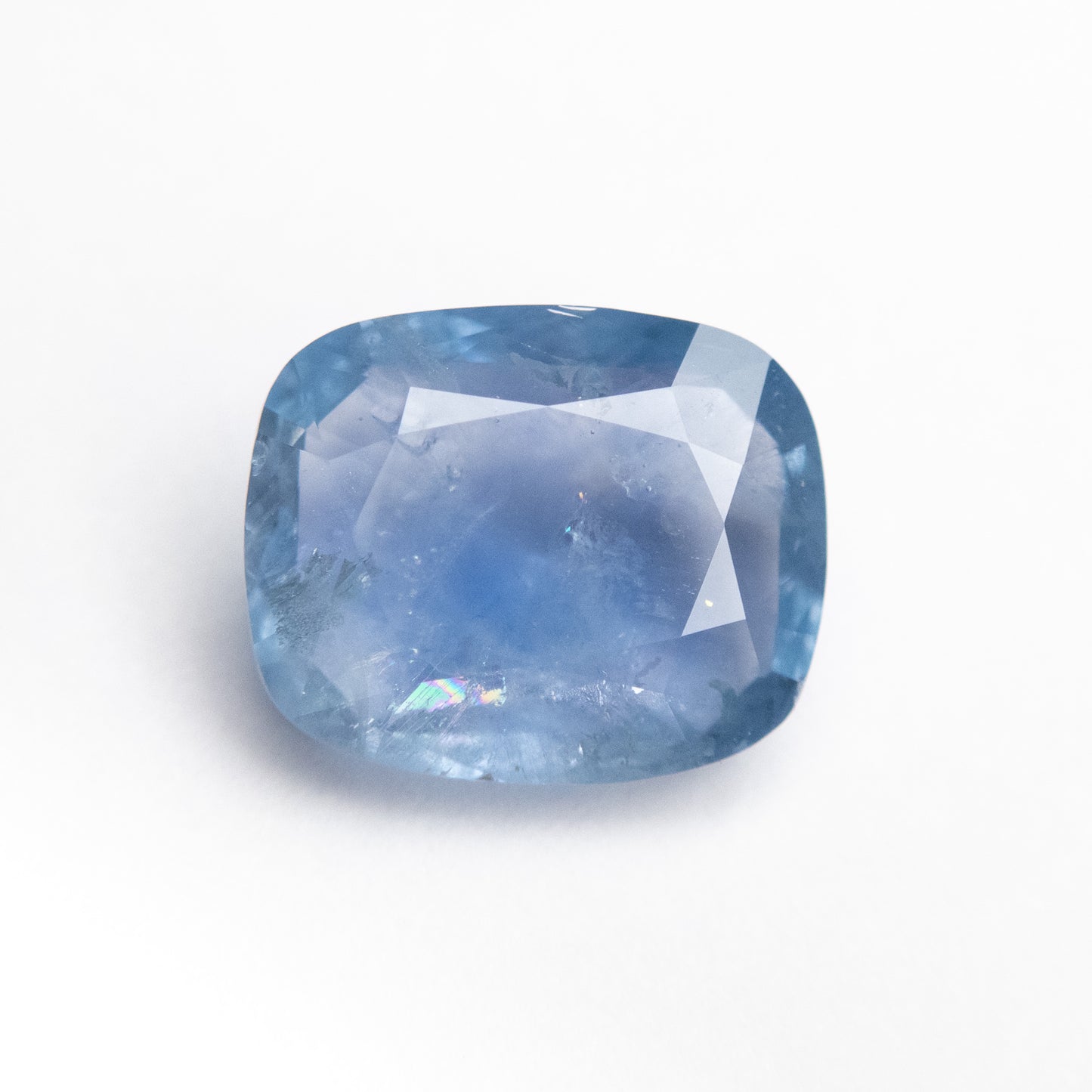 3.74ct 10.26x8.40x4.26mm Blue Double Cut Cushion Sapphire EGEM-48