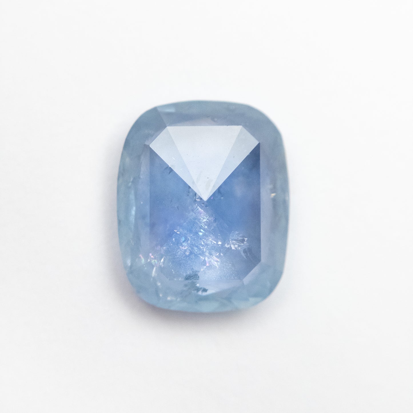 3.74ct 10.26x8.40x4.26mm Blue Double Cut Cushion Sapphire EGEM-48