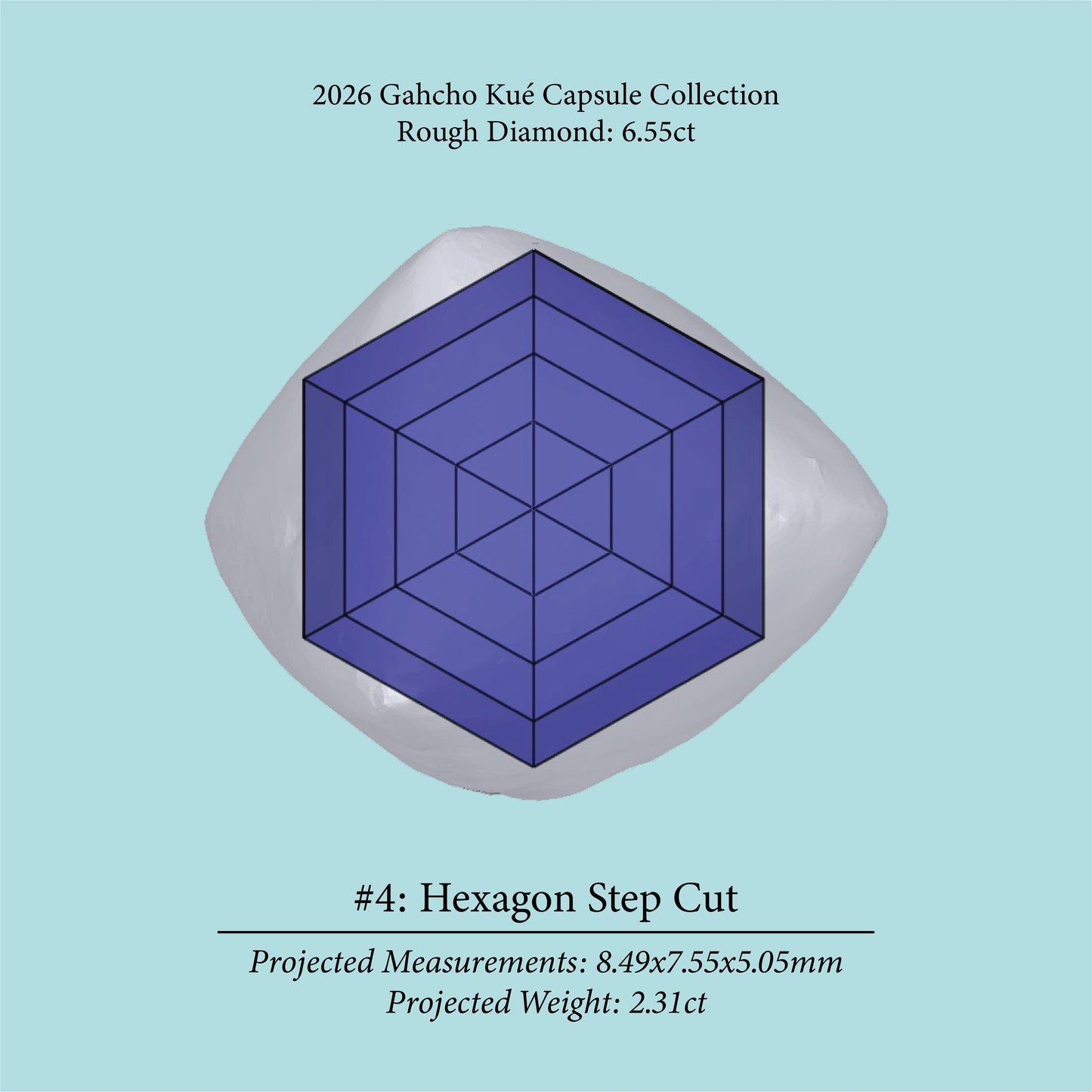 6.55ct Pre-Cut Canadian Champagne Diamond 27940