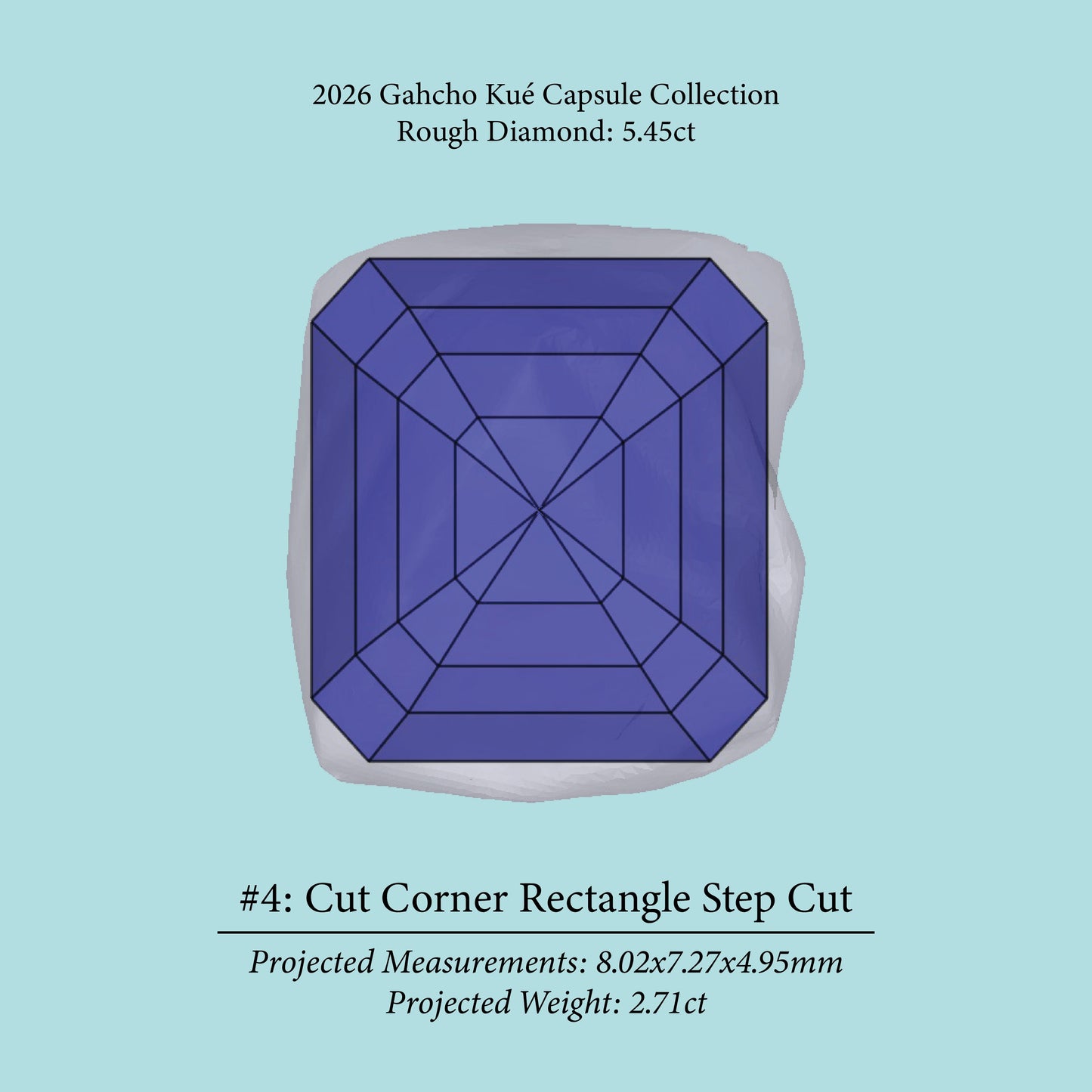 5.45ct VVS2 C2 Pre-Cut Canadian Champagne Diamond 27942