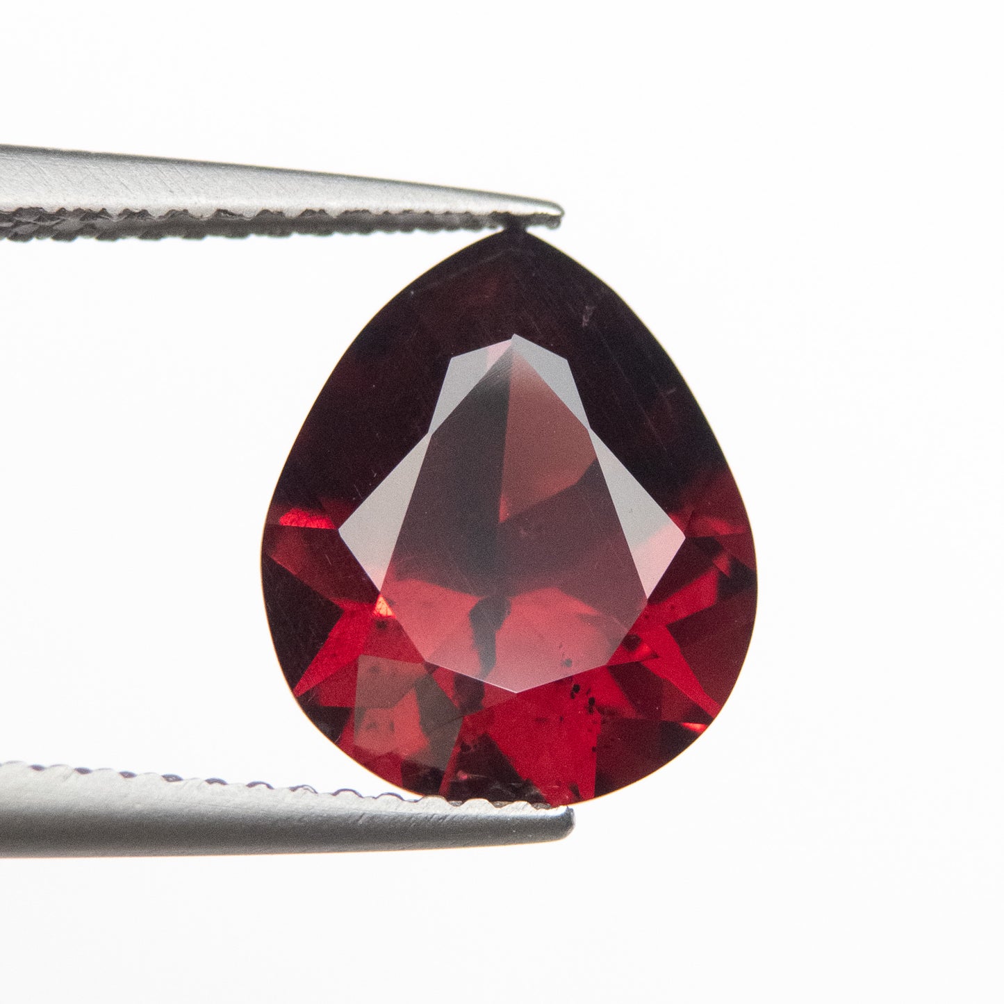 4.56ct 11.6x9.8x6.12mm Red Pear Brilliant Rhodolite Garnet EGEM-06