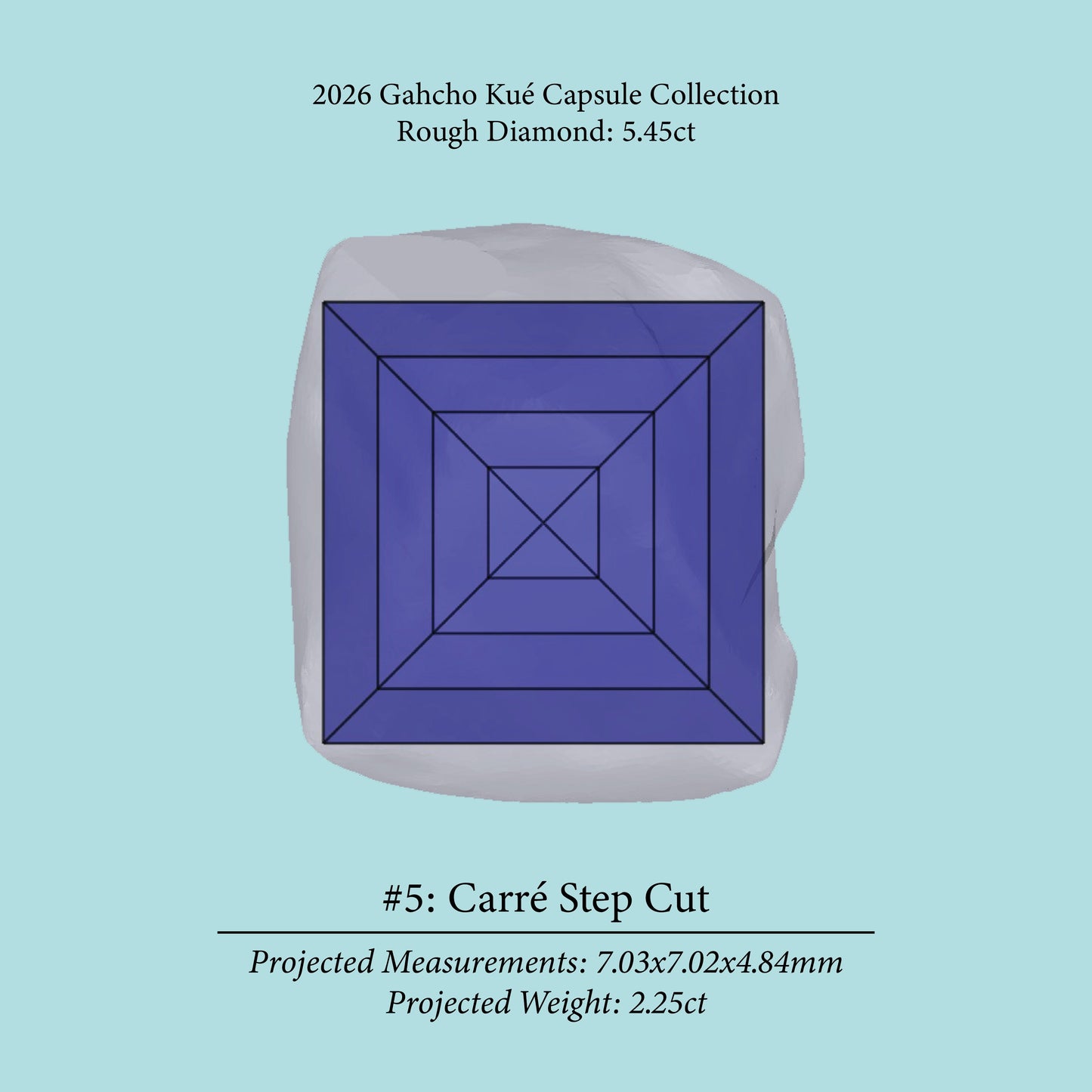 5.45ct VVS2 C2 Pre-Cut Canadian Champagne Diamond 27942
