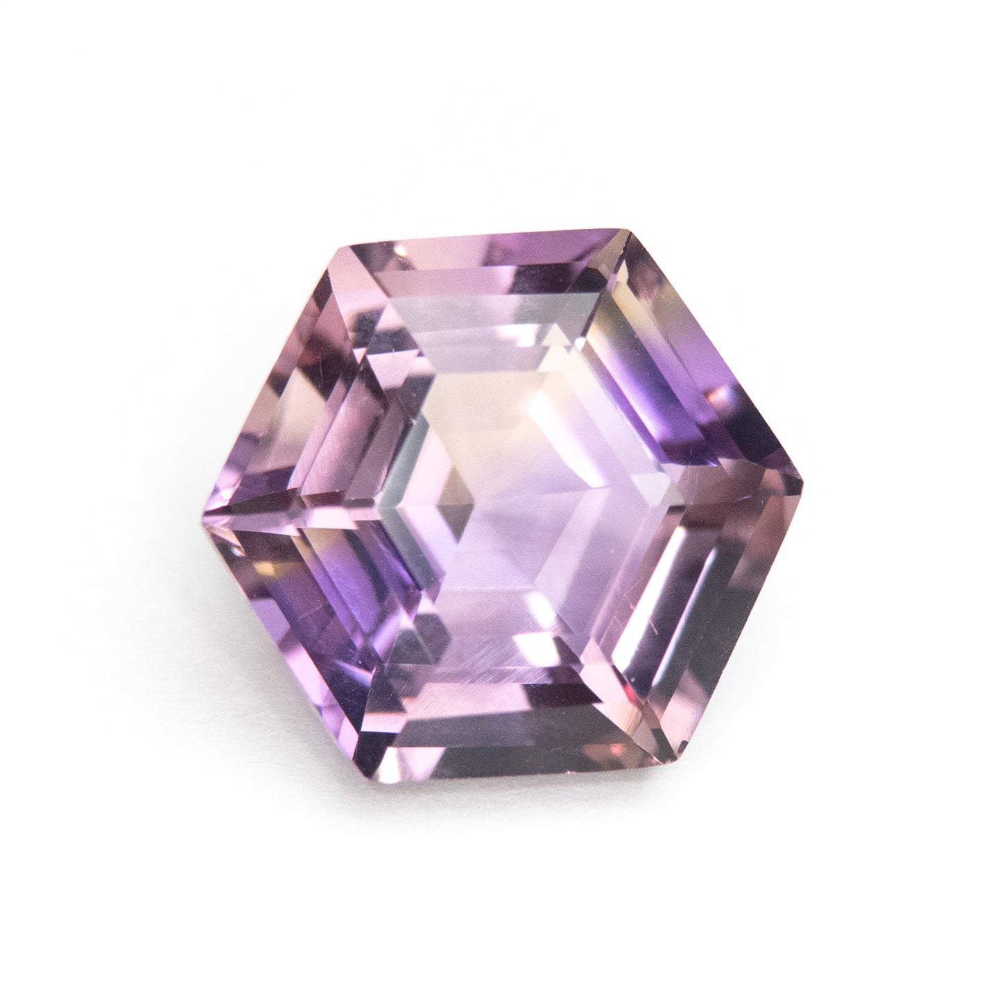 5.37ct 12.50x11.07x7.50mm Hexagon Step Cut Ametrine EGEM-04