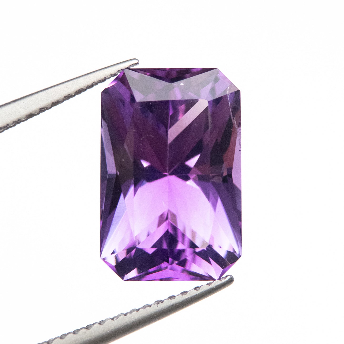 5.61ct 13.40x8.80x7.45mm Purple Radiant Cut Amethyst EGEM-05