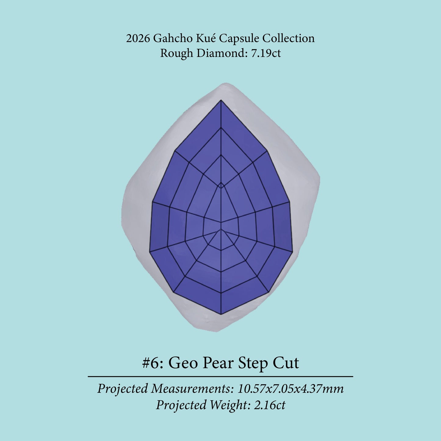 7.19ct VS1 C4 Pre-Cut Canadian Champagne Diamond 27945