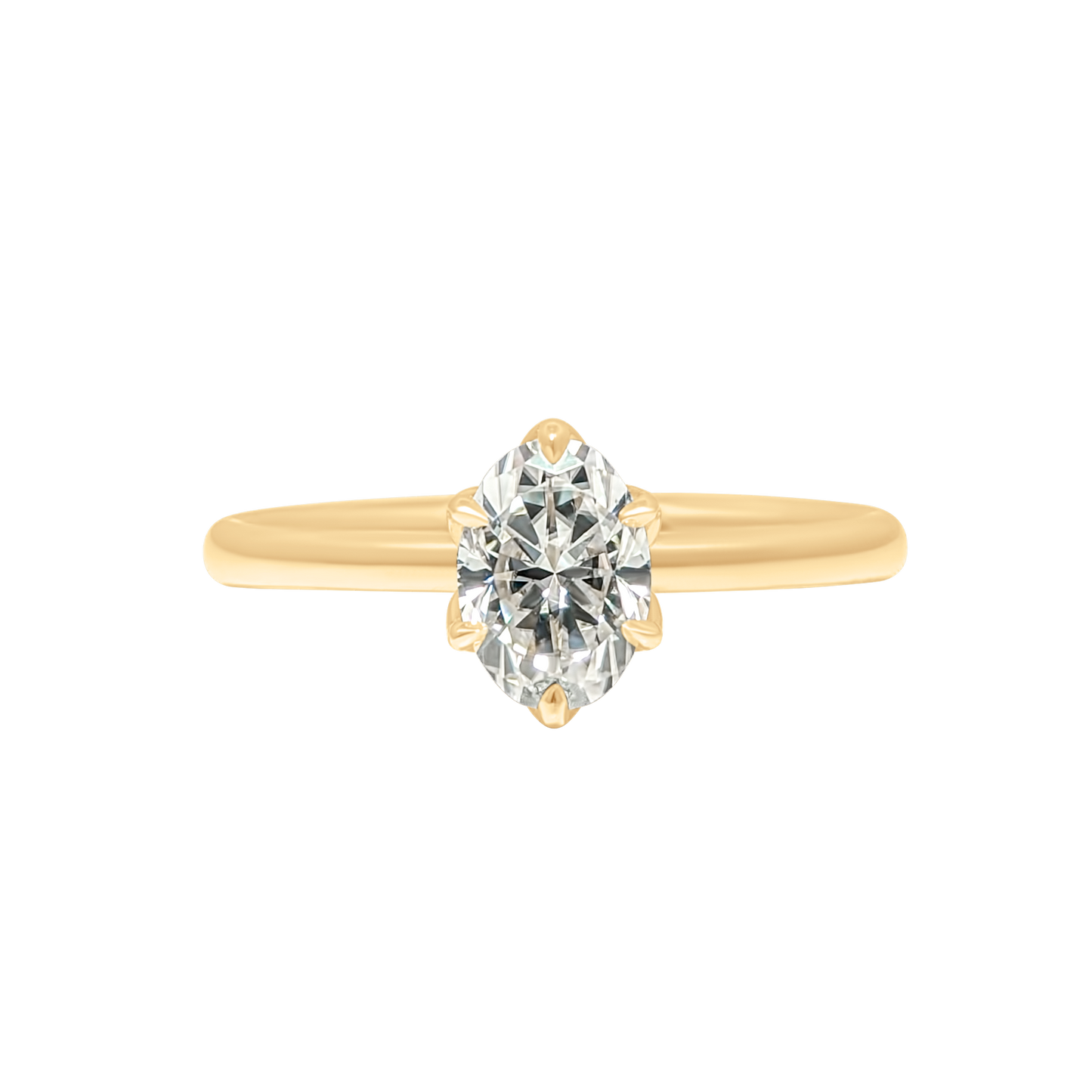 Tulip 6 Prong Oval Setting