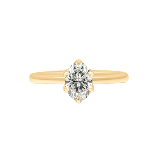 Tulip 6 Prong Oval Setting