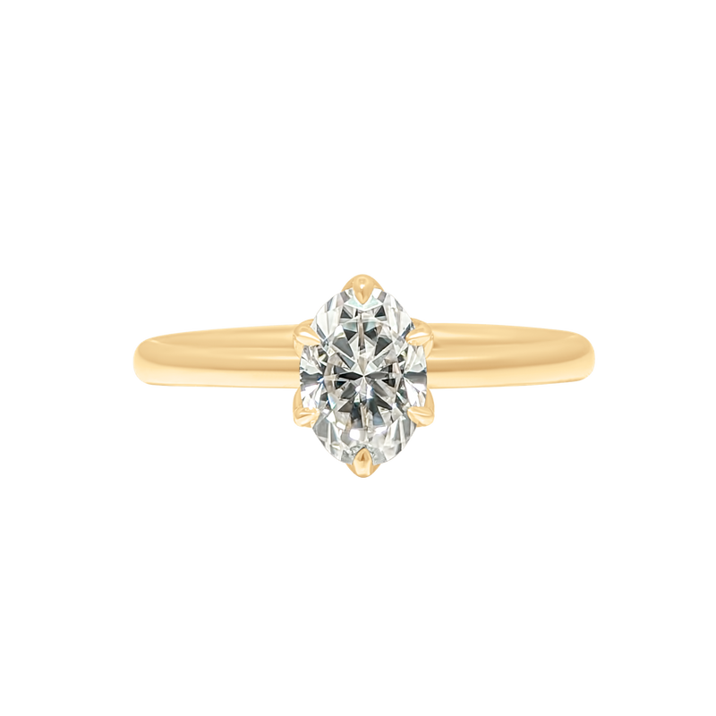 Tulip Oval Setting - Build Your Own Ring