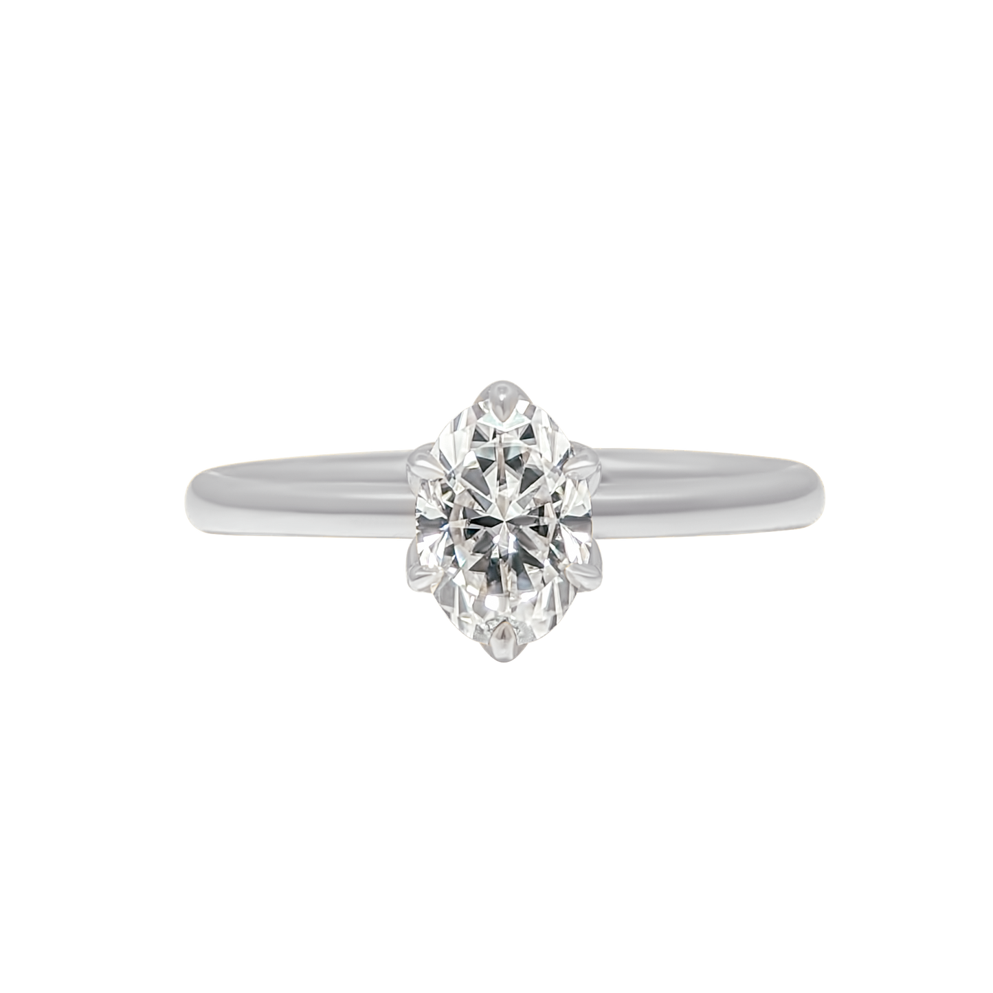 Tulip 6 Prong Oval Setting