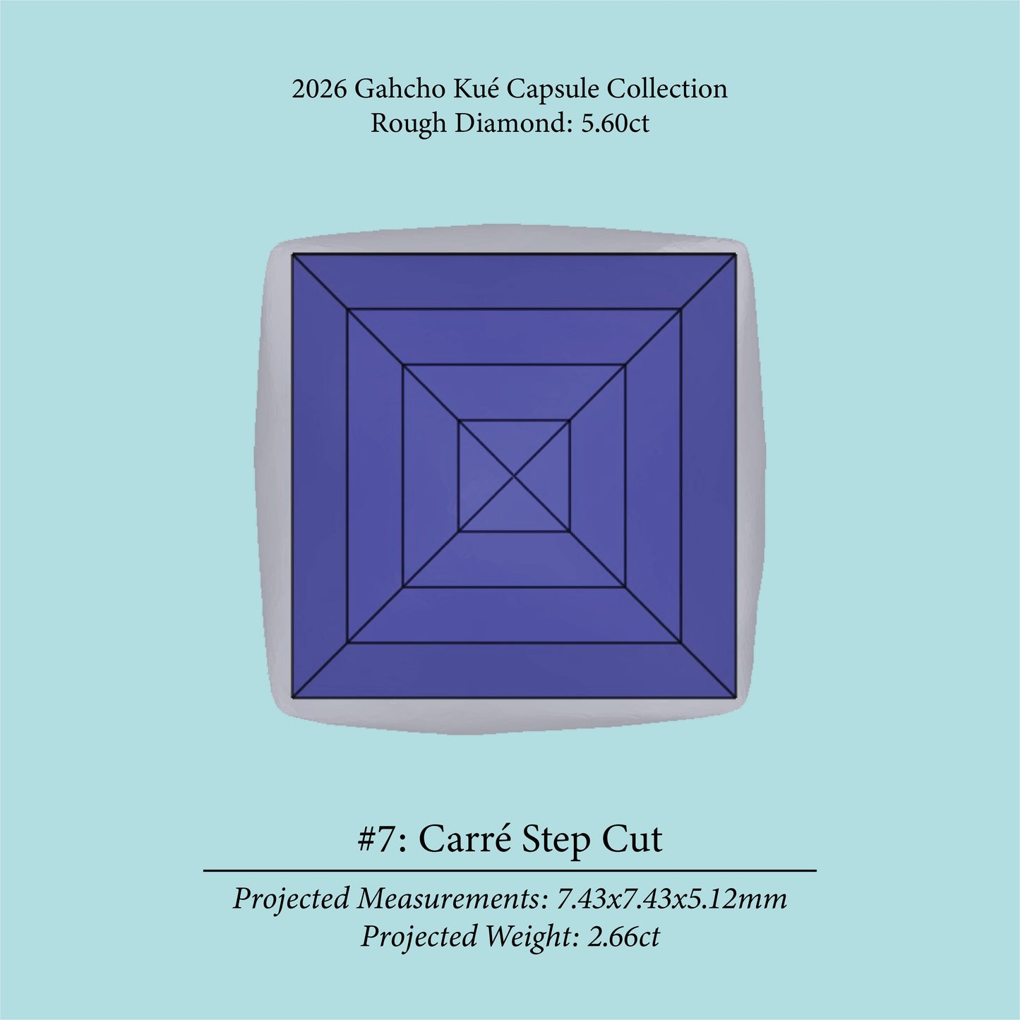 5.60ct VVS1 C1 Pre-Cut Canadian Champagne Diamond 27939