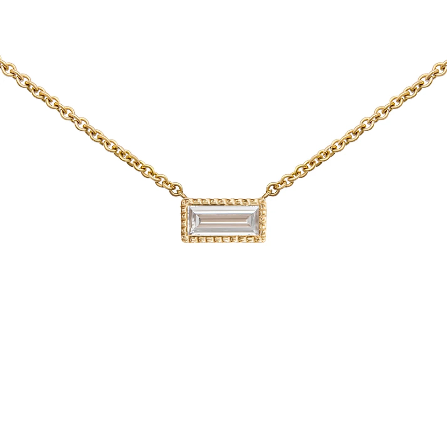 Canadian Diamond Baguette Necklace