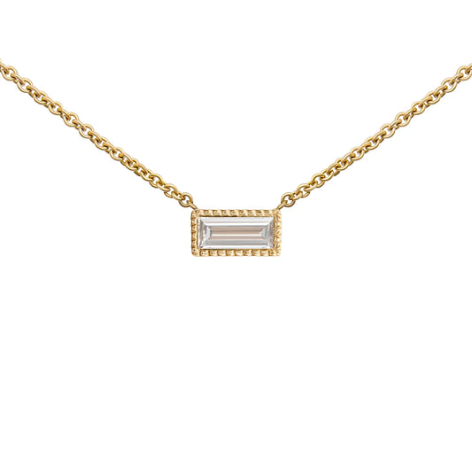 Canadian Diamond Baguette Necklace