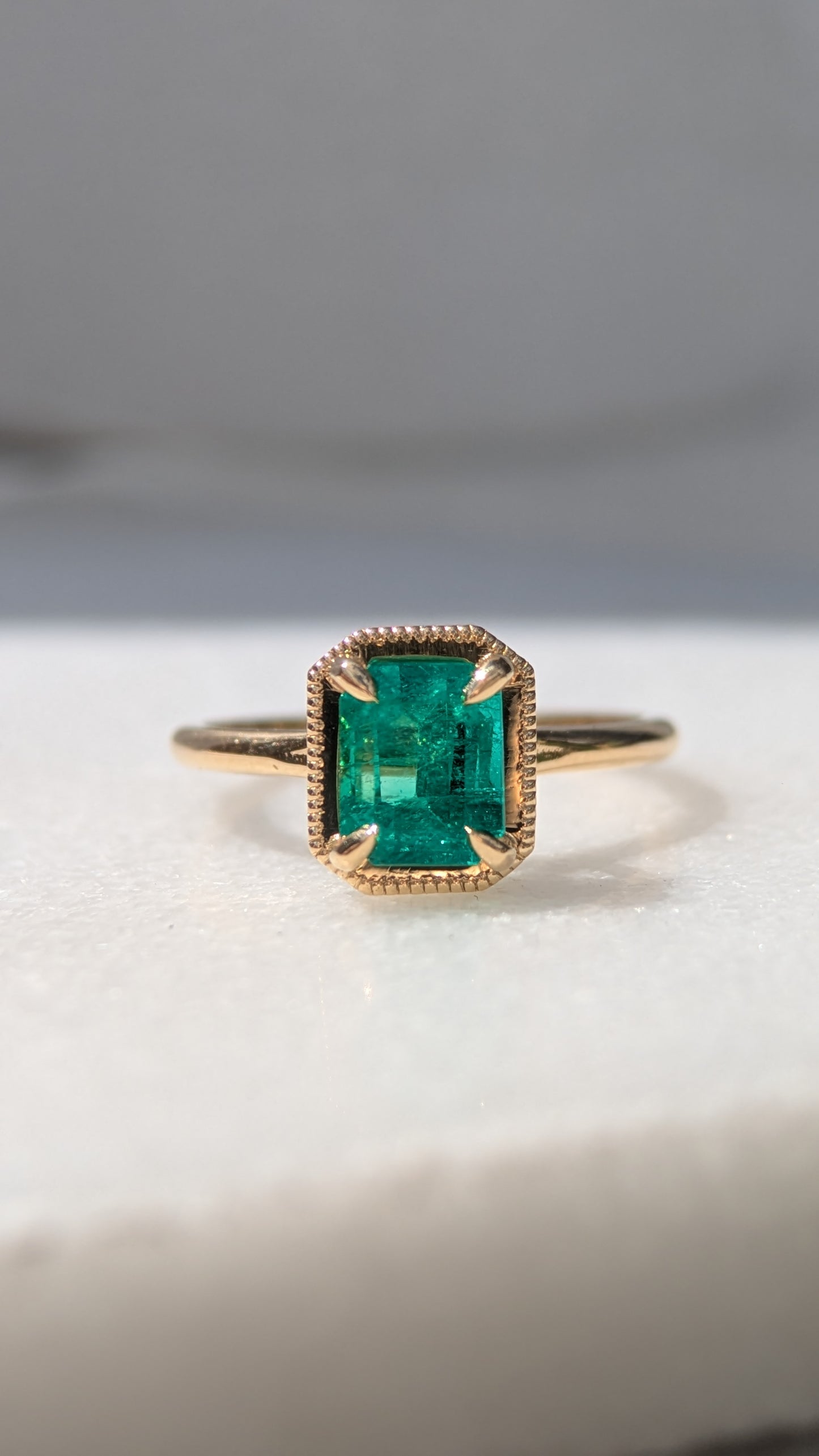 (Now available in the Sadie Ring) 1.32ct Natural Emerald Sadie Ring