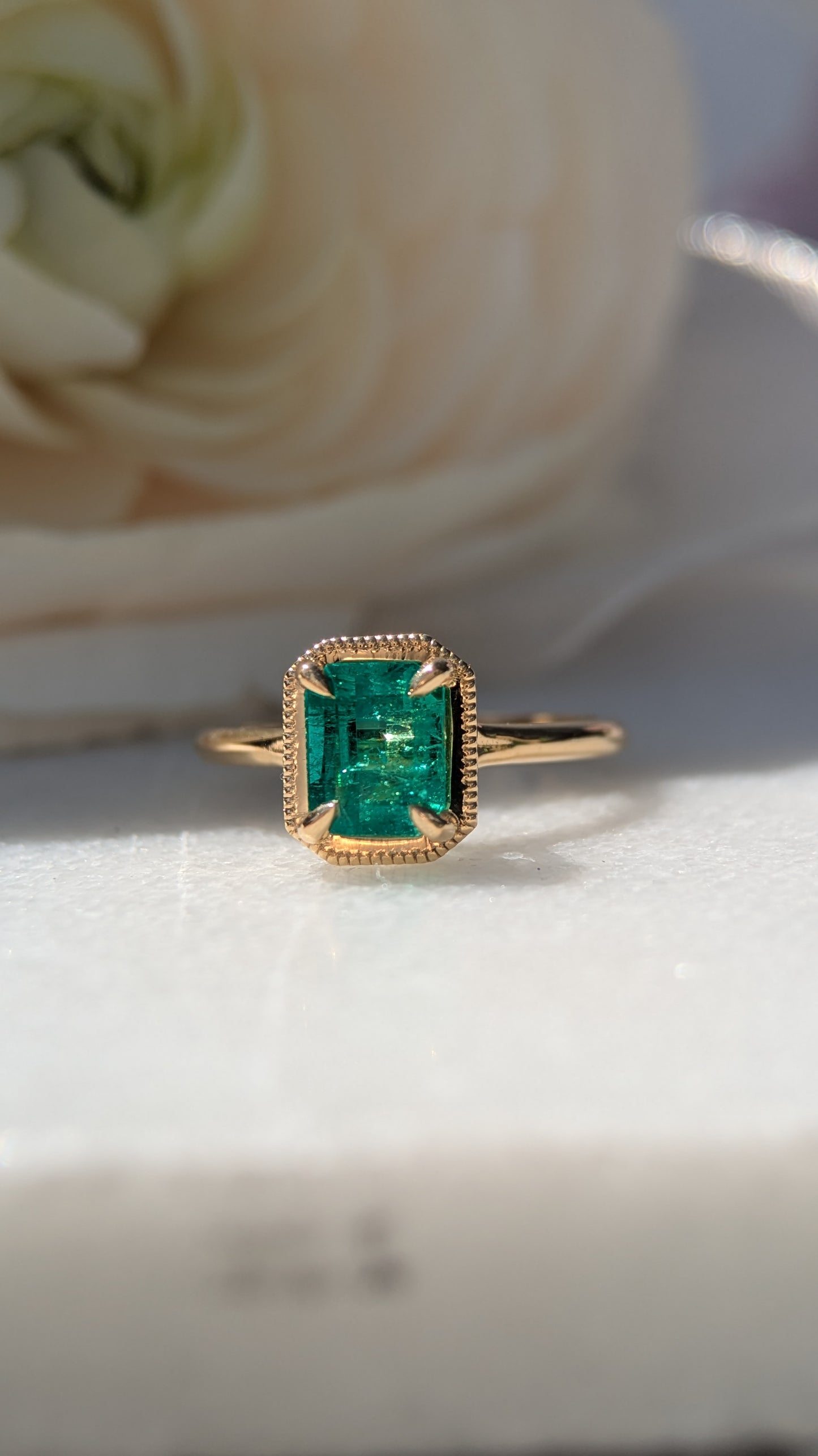 (Now available in the Sadie Ring) 1.32ct Natural Emerald Sadie Ring