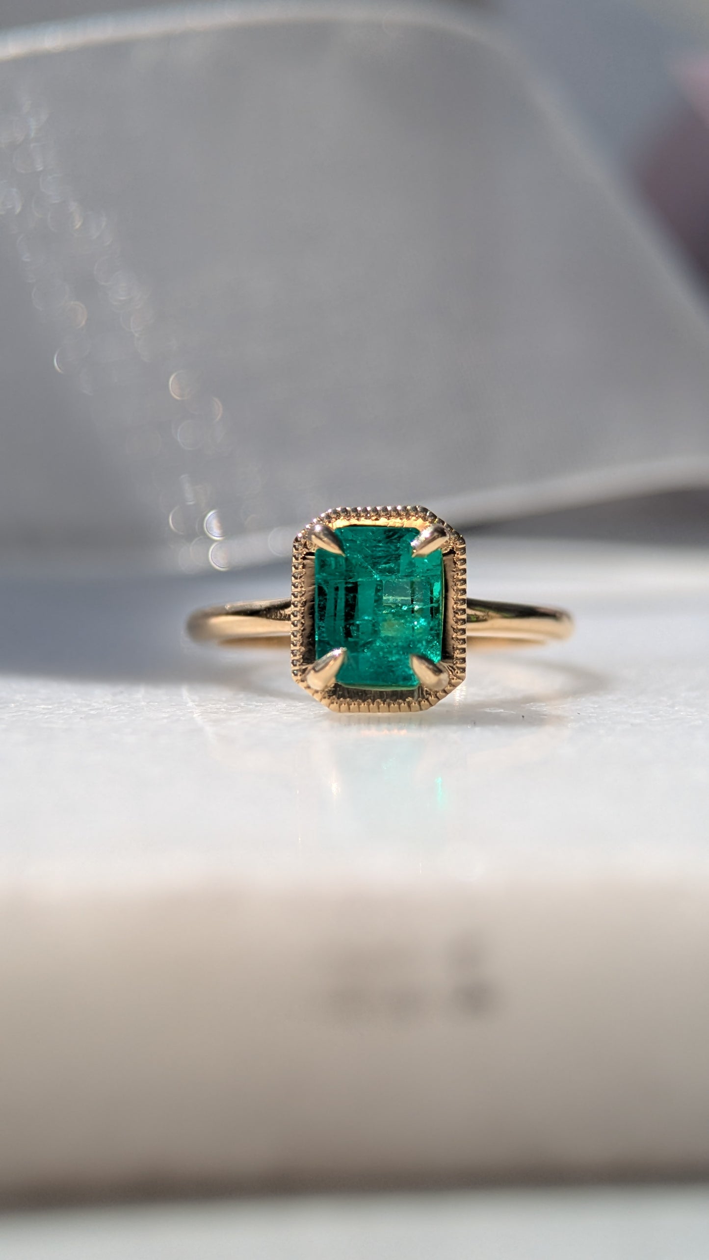 (Now available in the Sadie Ring) 1.32ct Natural Emerald Sadie Ring