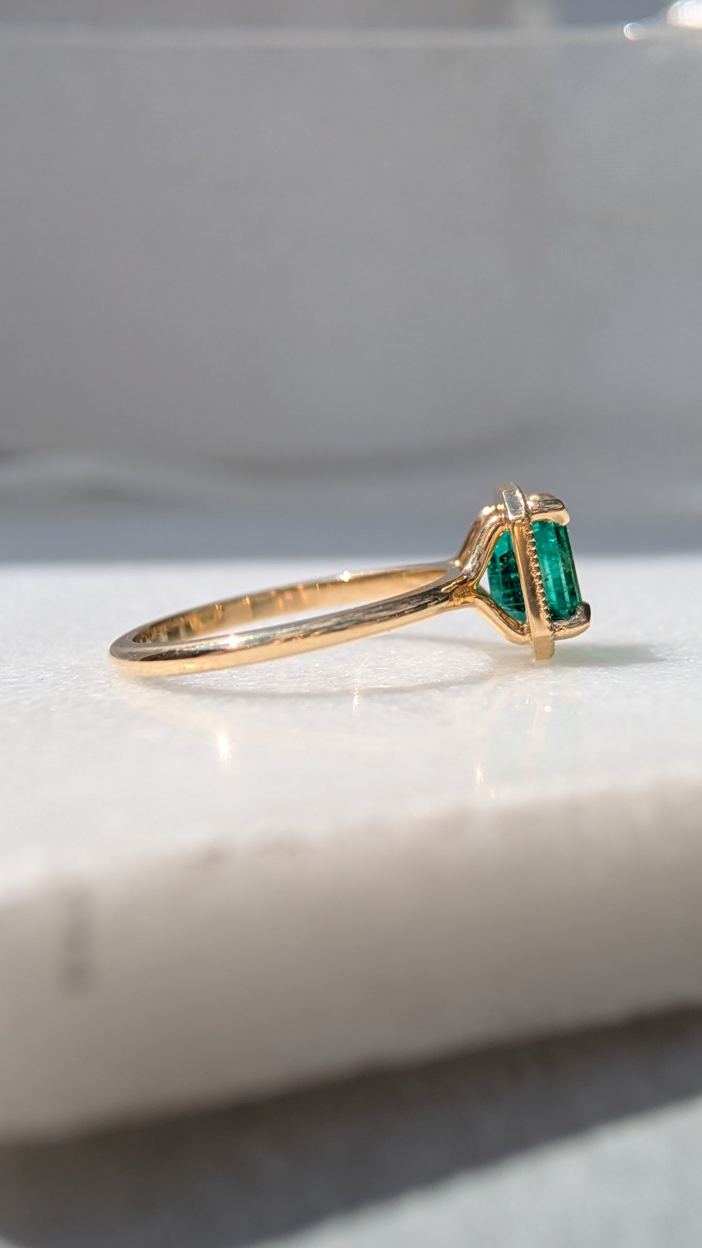 (Now available in the Sadie Ring) 1.32ct Natural Emerald Sadie Ring
