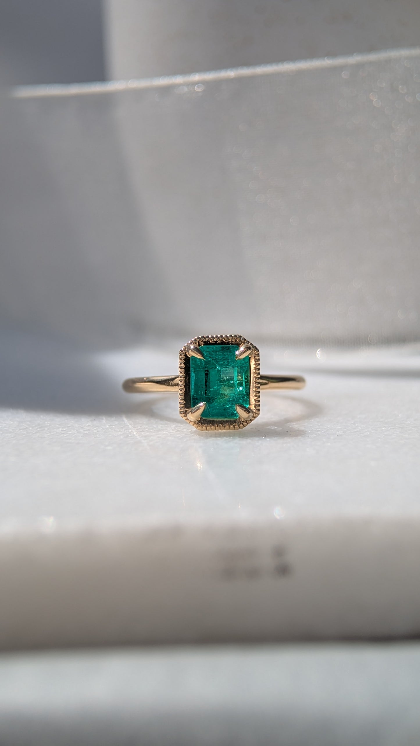(Now available in the Sadie Ring) 1.32ct Natural Emerald Sadie Ring