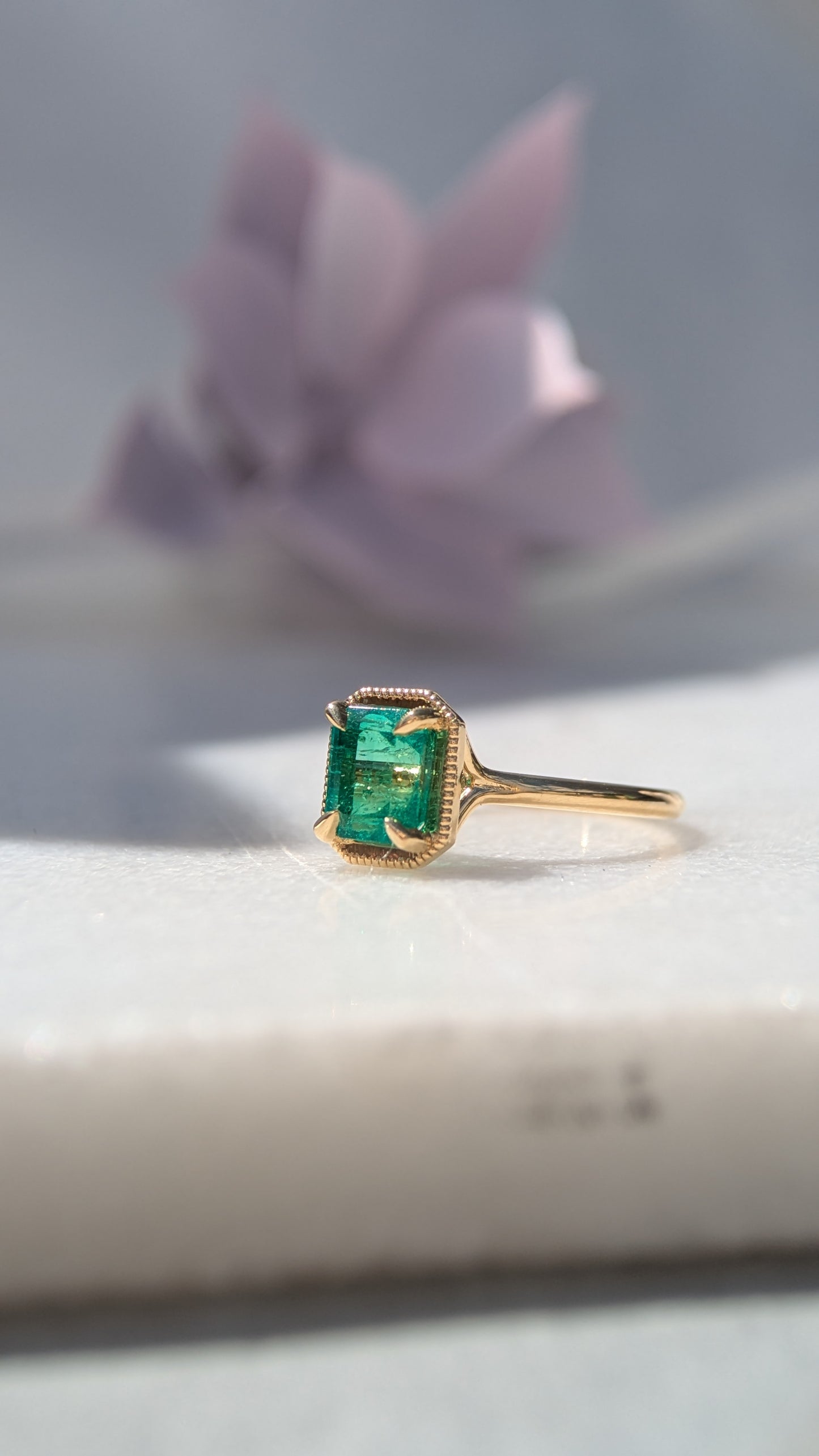 (Now available in the Sadie Ring) 1.32ct Natural Emerald Sadie Ring