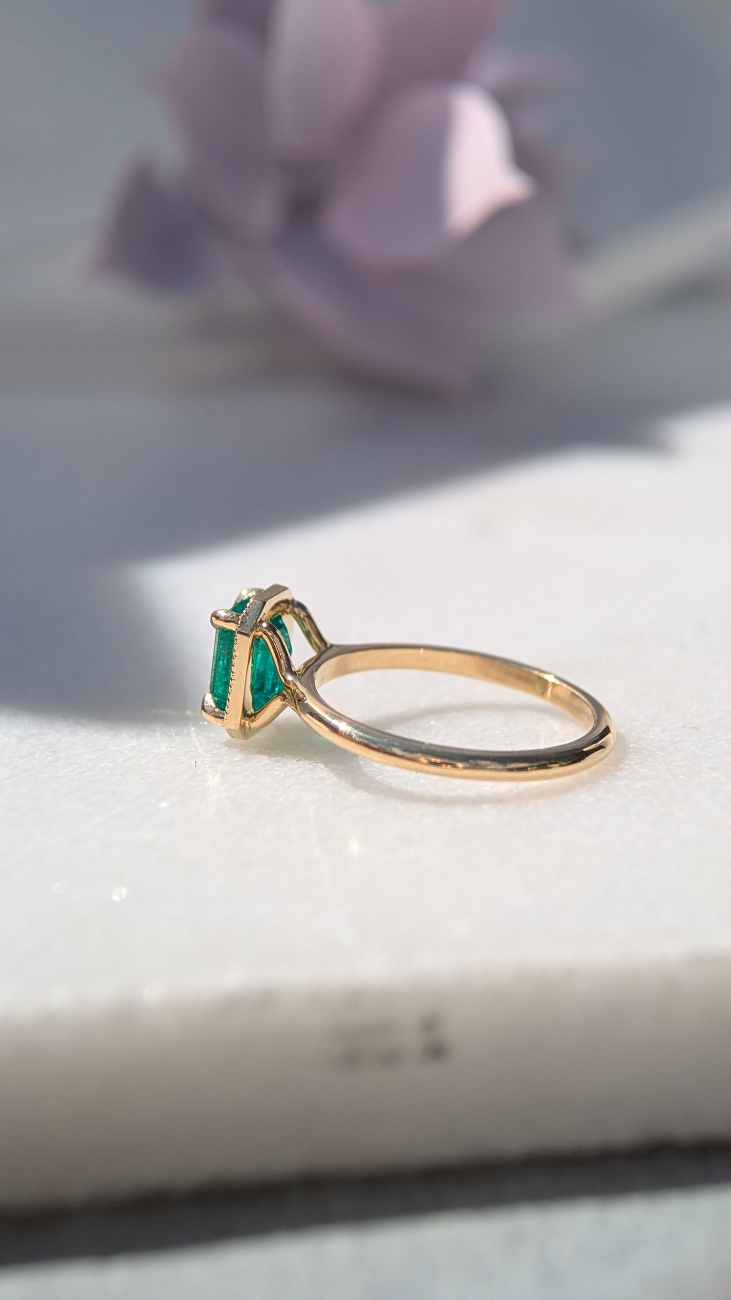 (Now available in the Sadie Ring) 1.32ct Natural Emerald Sadie Ring