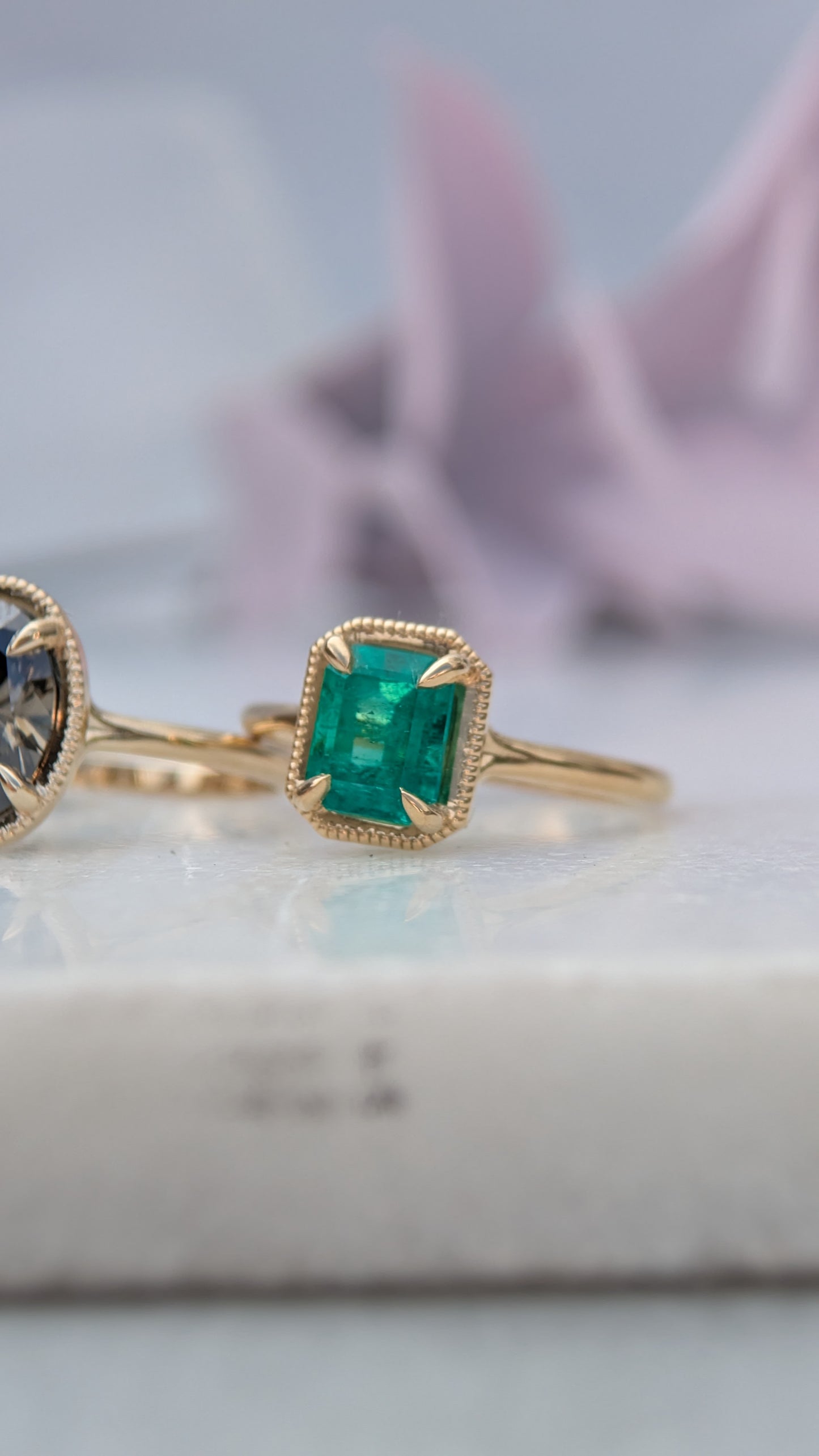 (Now available in the Sadie Ring) 1.32ct Natural Emerald Sadie Ring