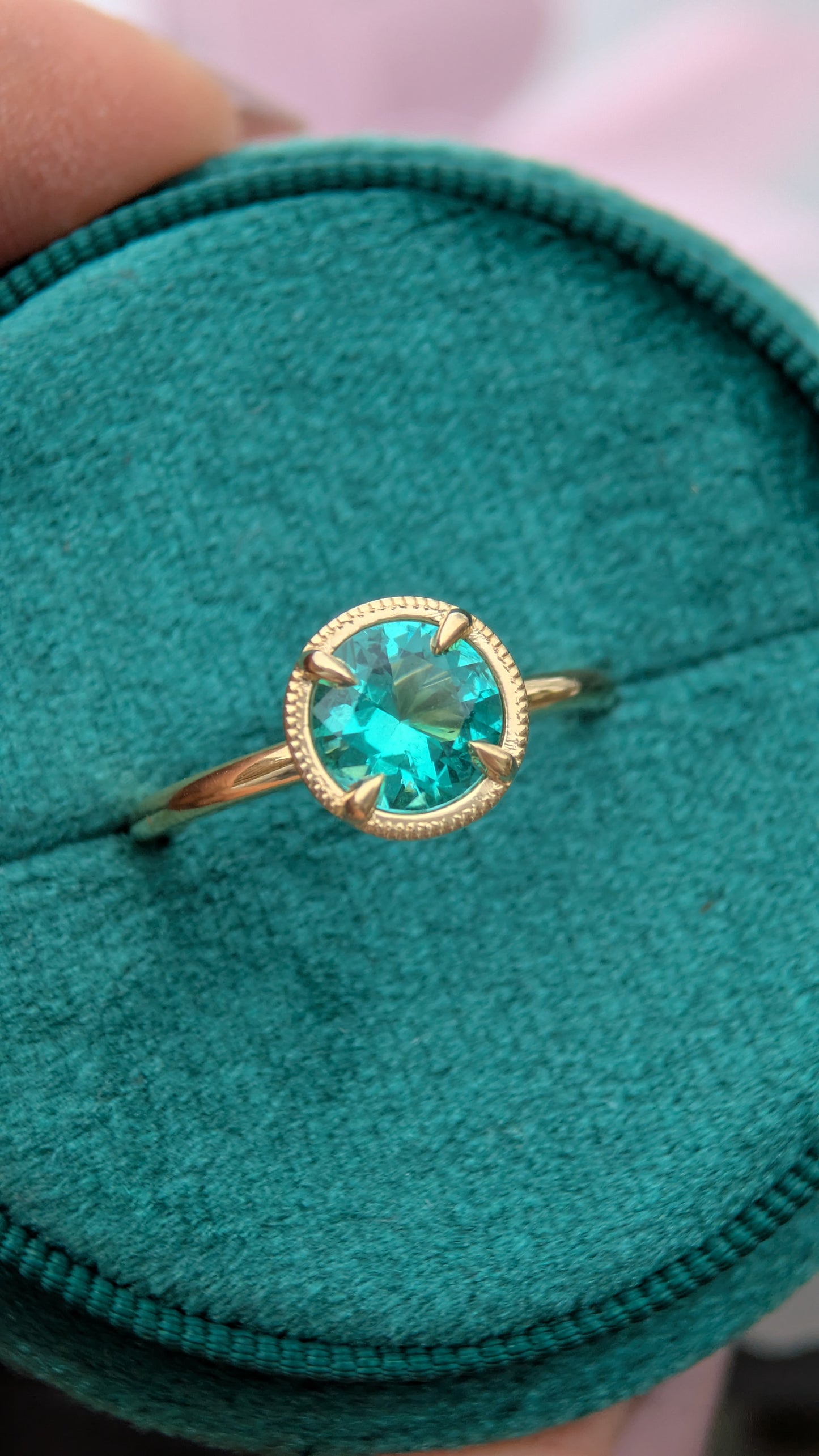 (Now available in the Sadie Ring) 1.32ct Natural Emerald Sadie Ring
