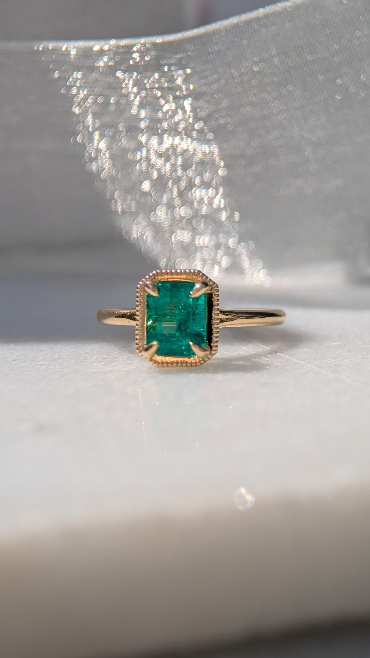 (Now available in the Sadie Ring) 1.32ct Natural Emerald Sadie Ring